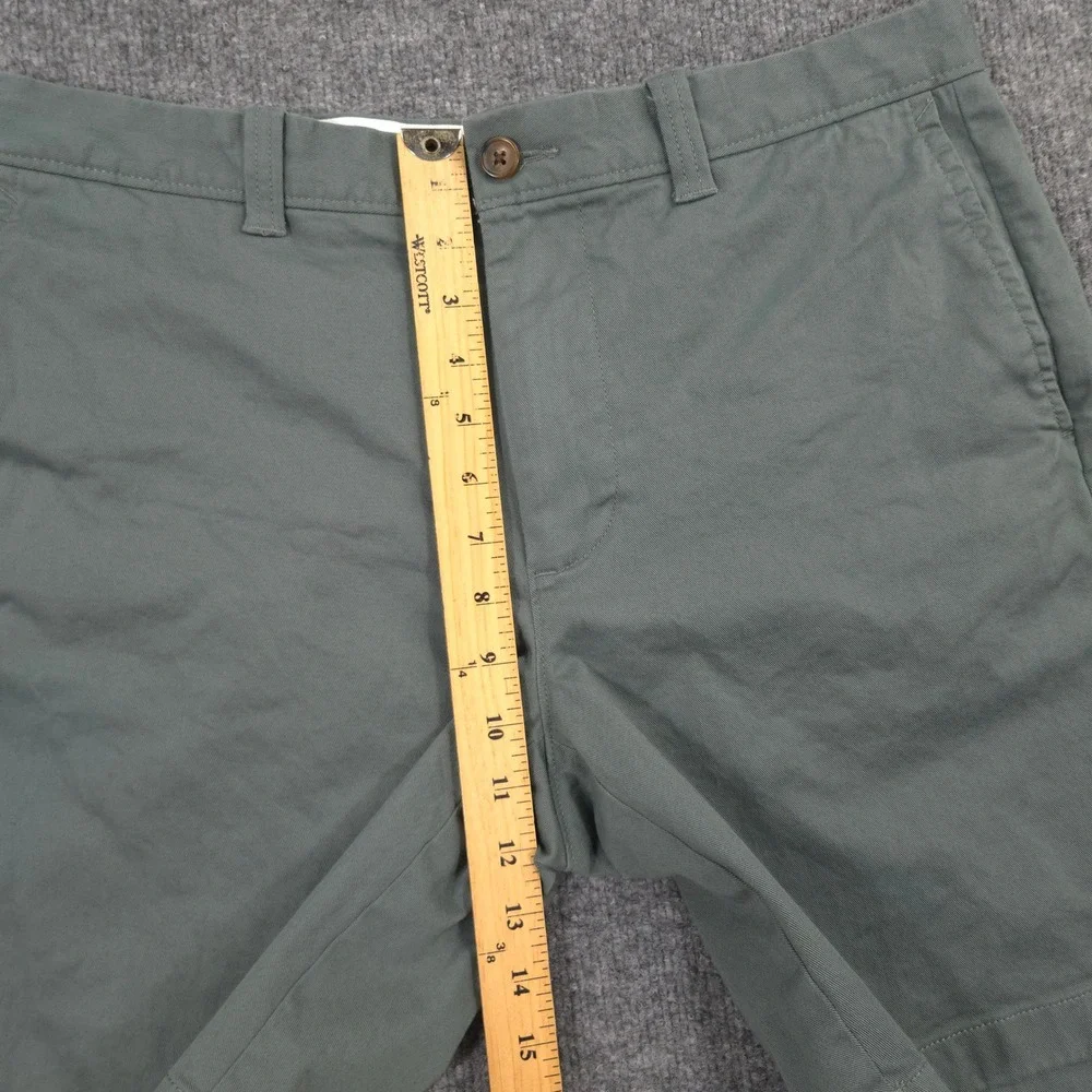 J Crew Flex Chino Shorts Mens 33 Sage Green Stretch Twill Preppy Golf 9 